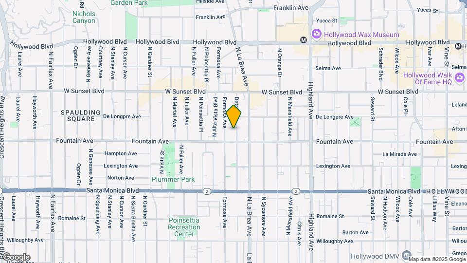 1319 N Detroit St Map and Location Details