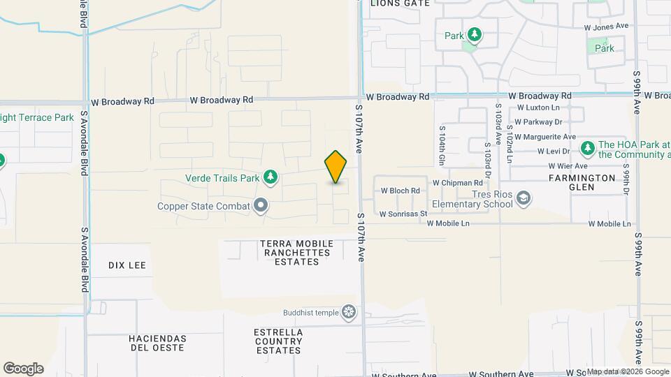 10746 W Bloch Rd Map and Location Details