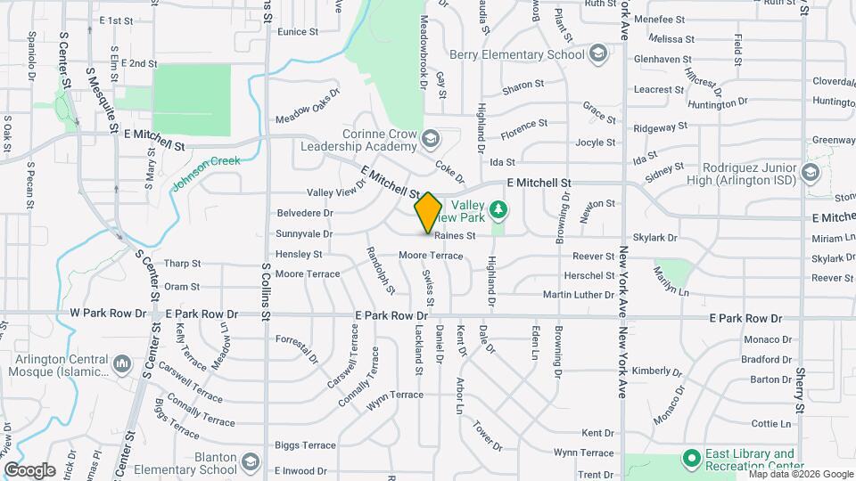 1312 Raines St Map and Location Details