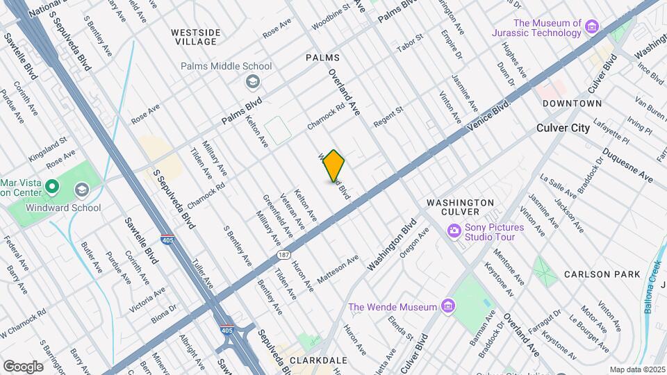 3735 Westwood Blvd Mapa y Detalles de la Ubicación