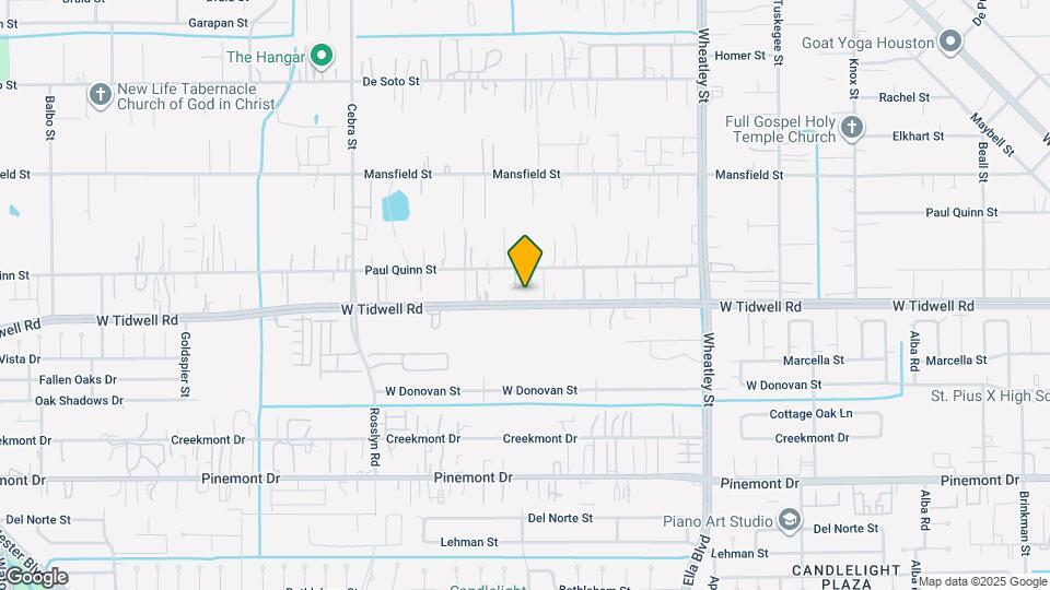 1644 W Tidwell Rd Map and Location Details