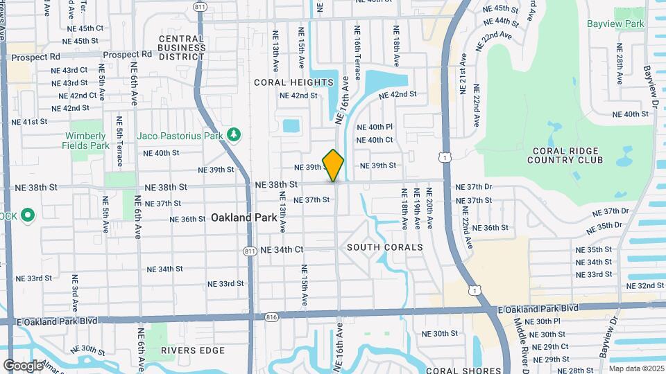 1598 NE 38th St Map and Location Details