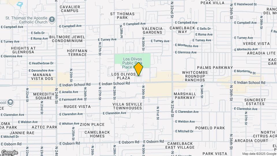 2936 E Indian School Rd Mapa y Detalles de la Ubicación