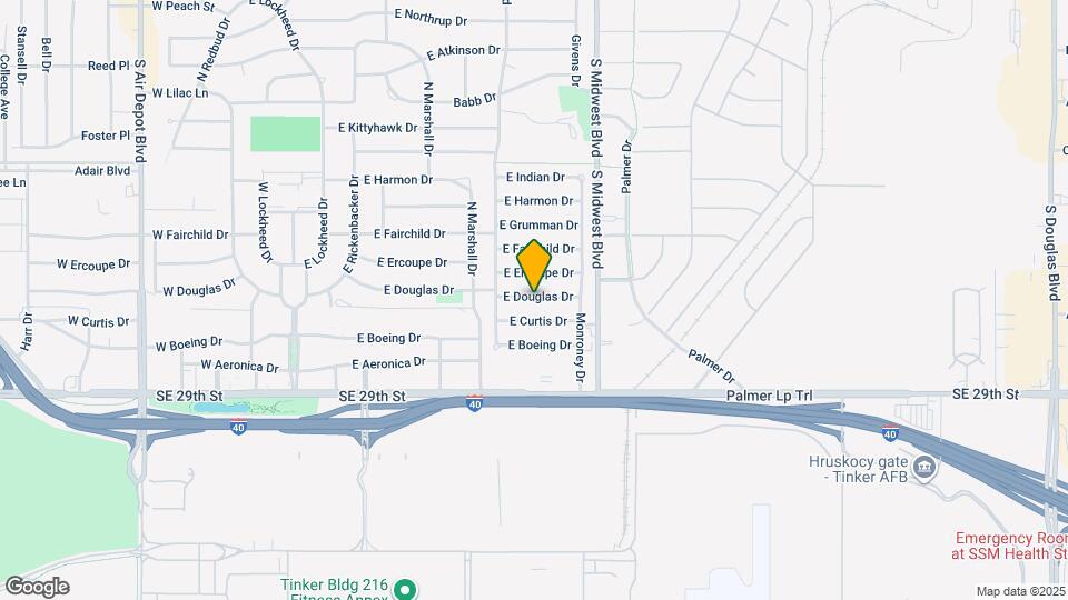 514 E Douglas Dr Map and Location Details