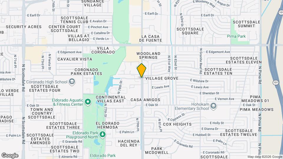 7981 E Wilshire Dr Map and Location Details