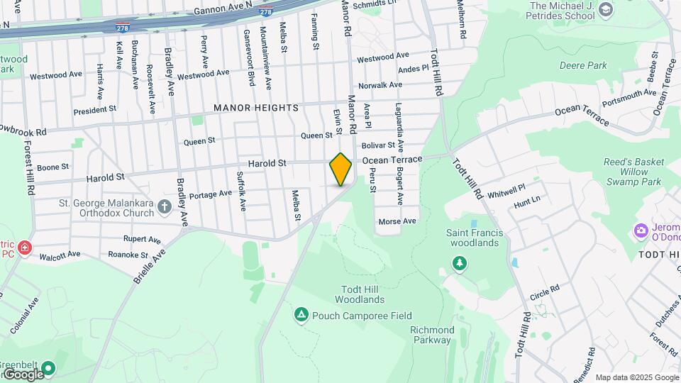 1070 Manor Rd Map and Location Details