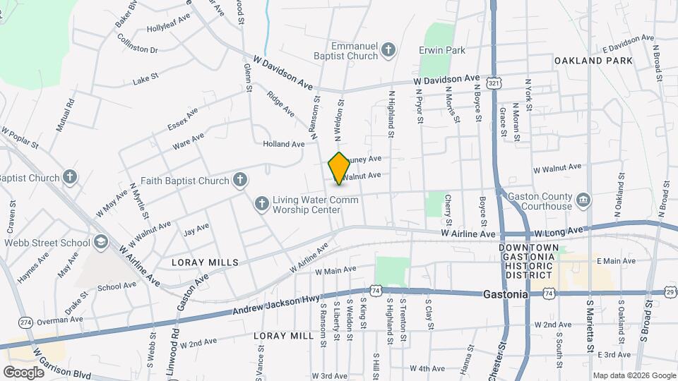 916 W Rankin Ave Mapa y Detalles de la Ubicación