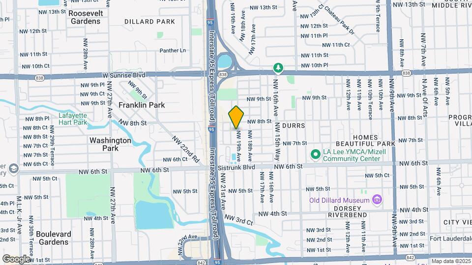 727 NW 19th Ave-Unit -1 Map and Location Details