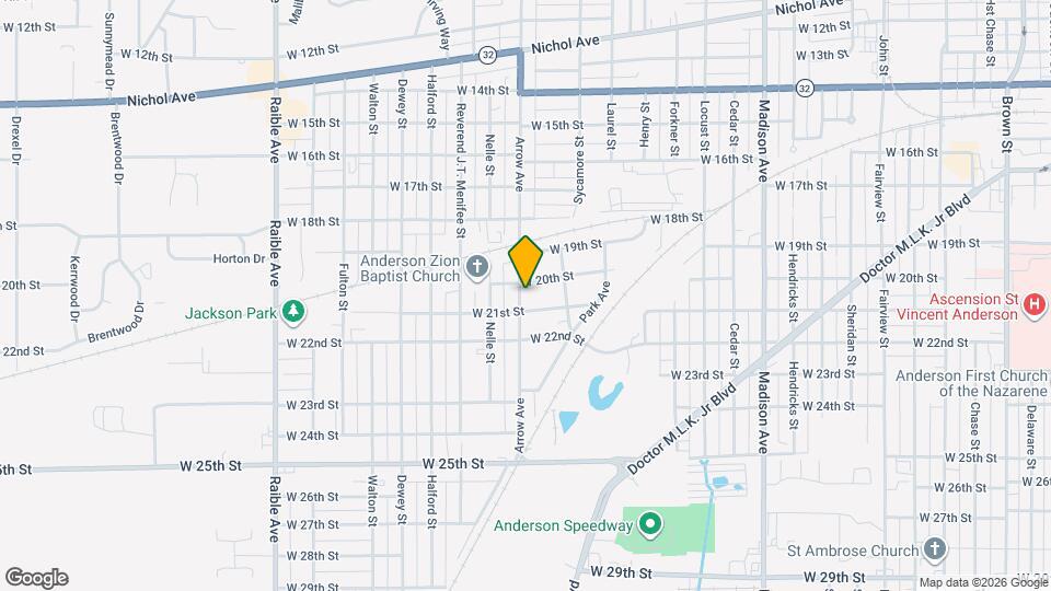 2012 Arrow Ave Map and Location Details