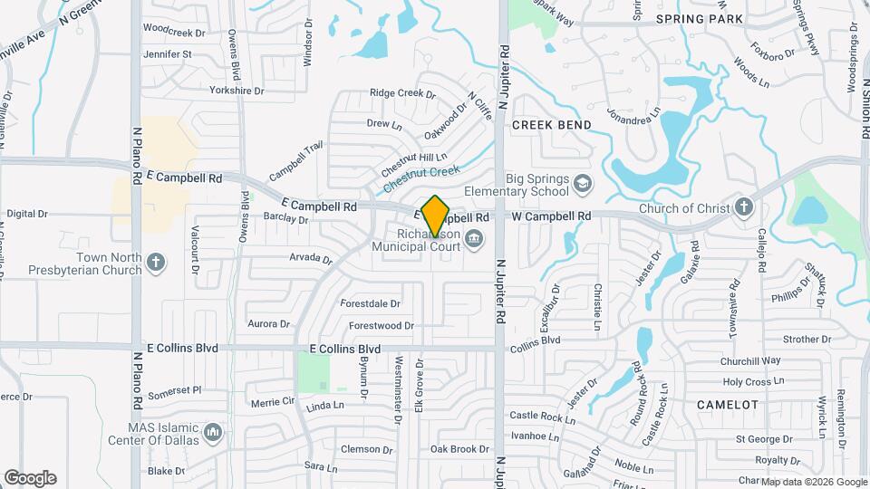 1807 Meadowcove Dr Map and Location Details