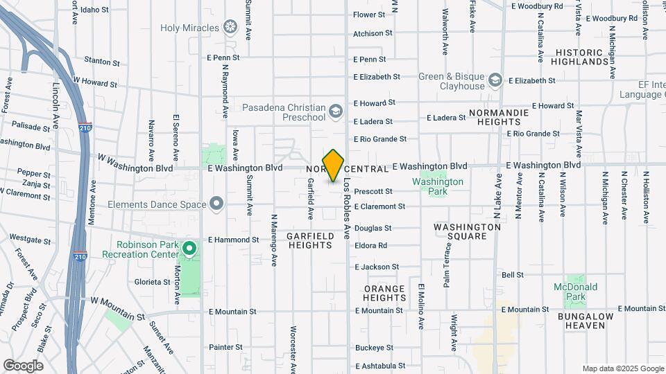 1279 N Los Robles Ave Mapa y Detalles de la Ubicación