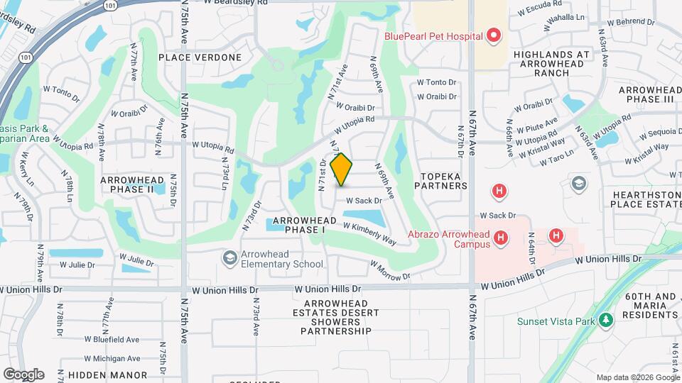 7031 W Wescott Dr Map and Location Details