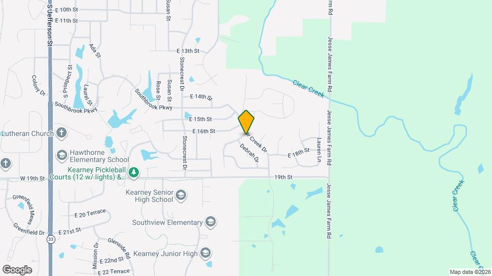 1700 Clear Creek Dr Map and Location Details