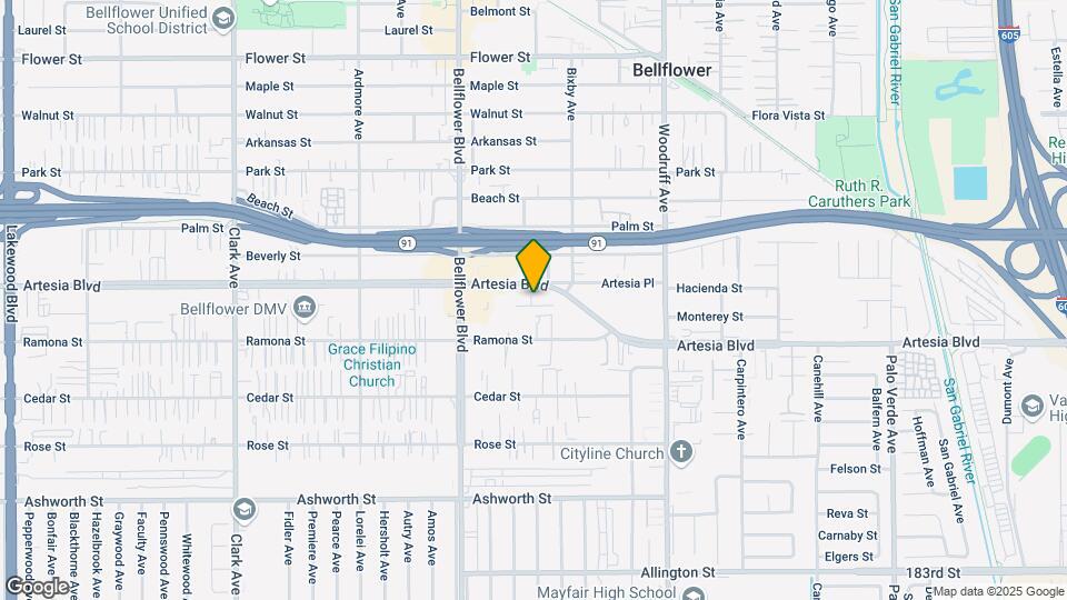9914 Artesia Blvd Map and Location Details