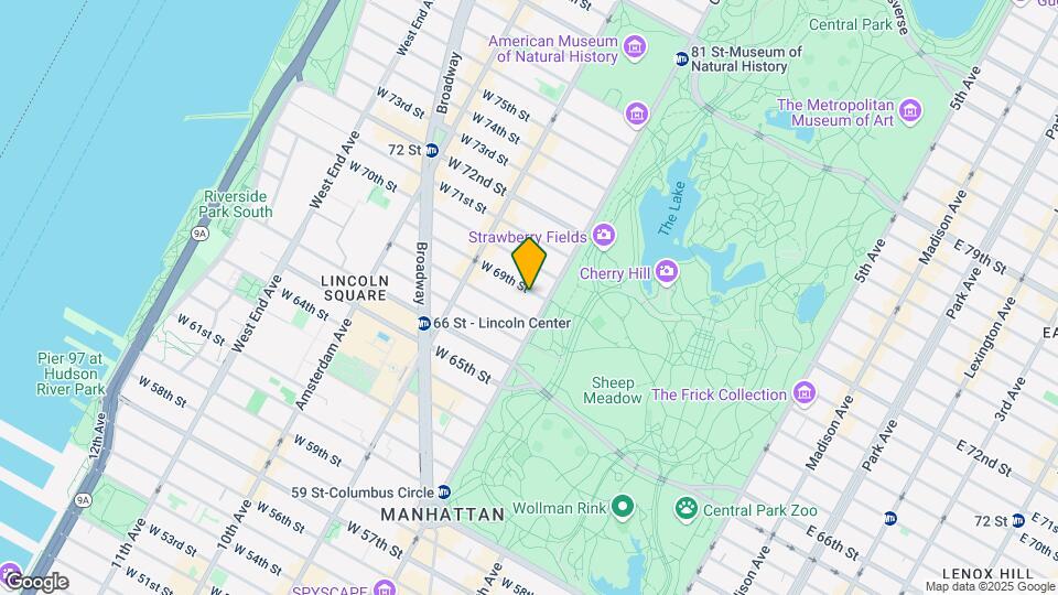 14 W 69th St Mapa y Detalles de la Ubicación