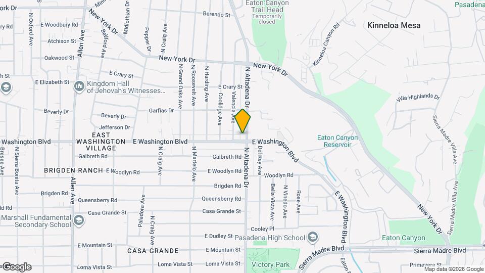 1349 N Altadena Dr Map and Location Details