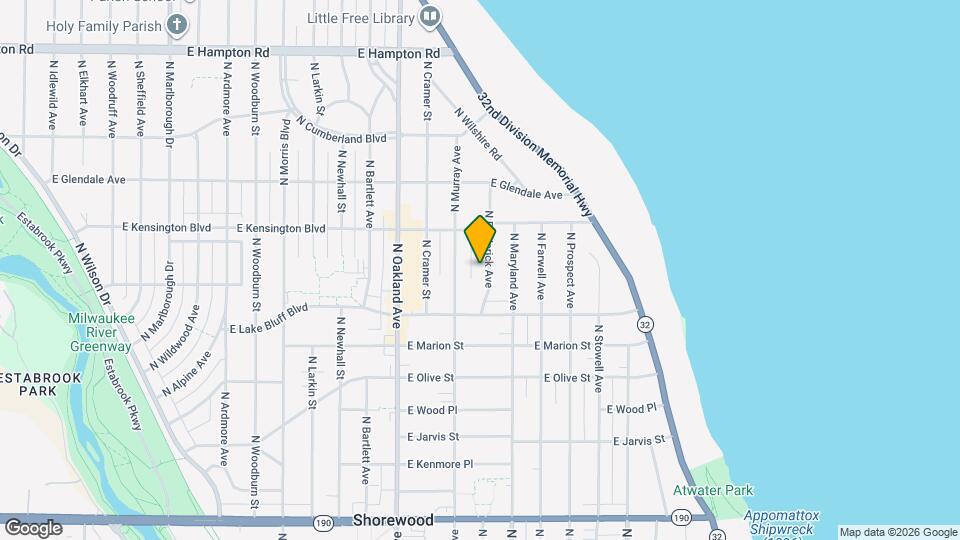 4445 N Frederick Ave Map and Location Details