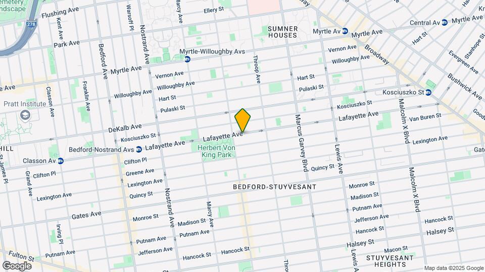 714 Lafayette Ave Map and Location Details