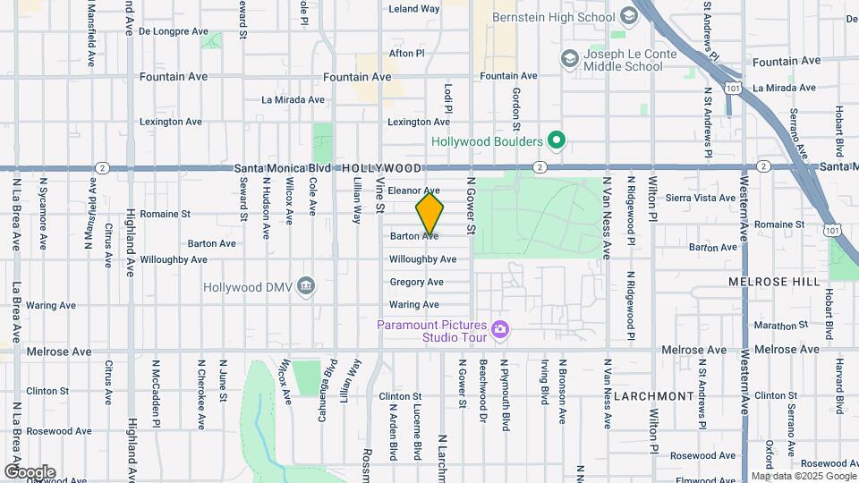 920 N El Centro Ave Map and Location Details
