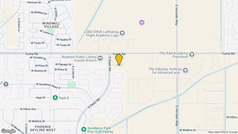 21565 W Papago St Map and Location Details