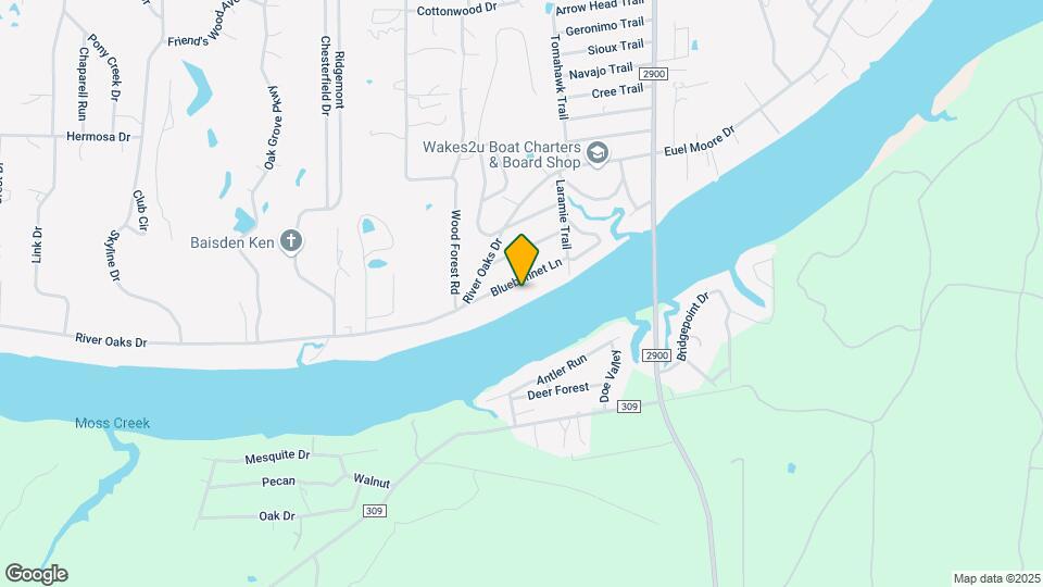 1800 Bluebonnet Ln Mapa y Detalles de la Ubicación