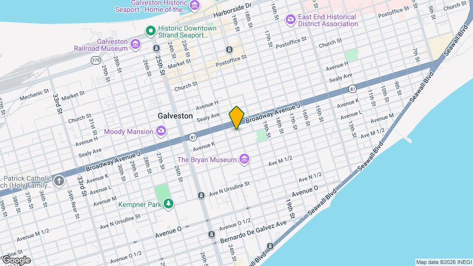 2106 Avenue K Map and Location Details