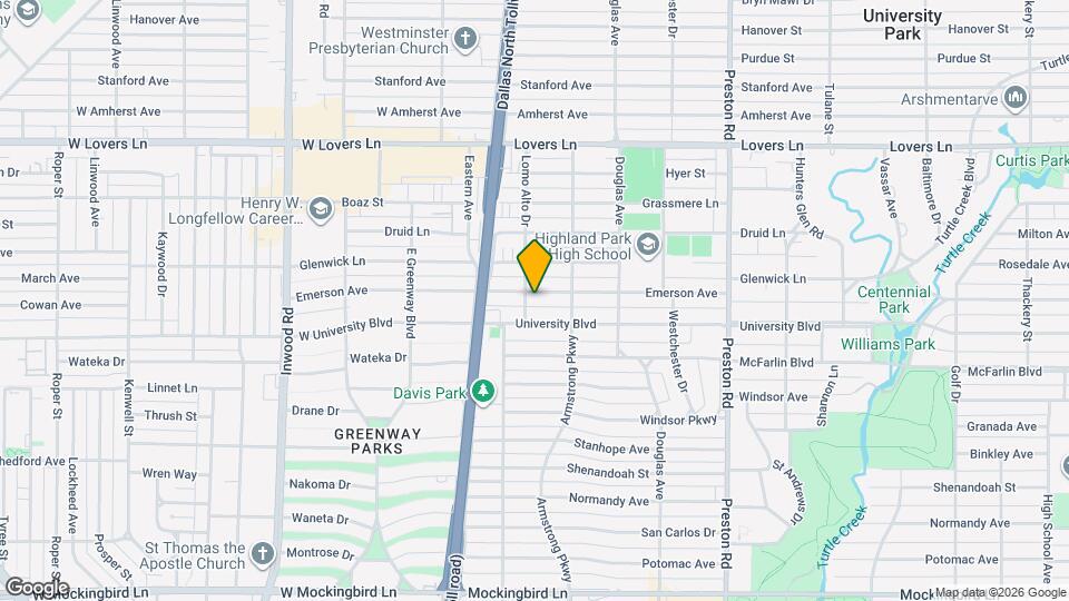 4435 Emerson Ave Map and Location Details