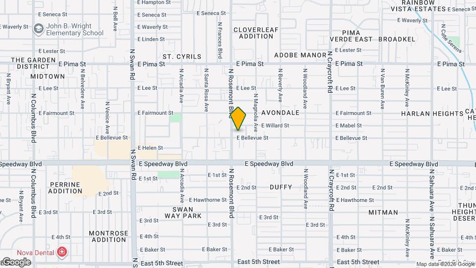 5113 E Bellevue St Map and Location Details