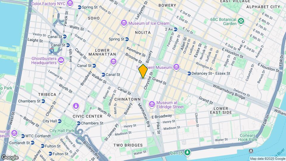 111 Bowery Map and Location Details