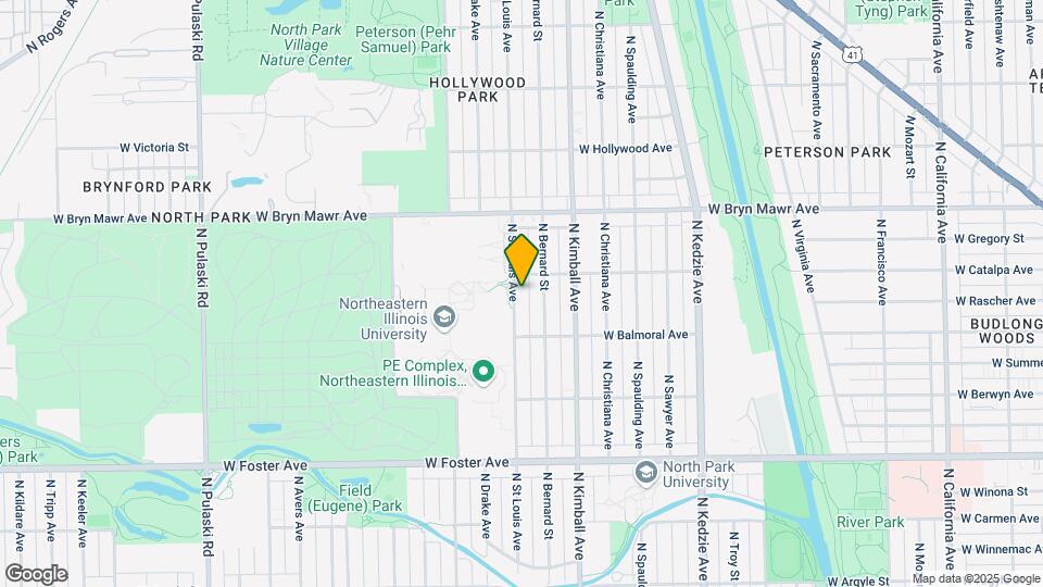 5443 N St Louis Ave, Unit 1 Map and Location Details