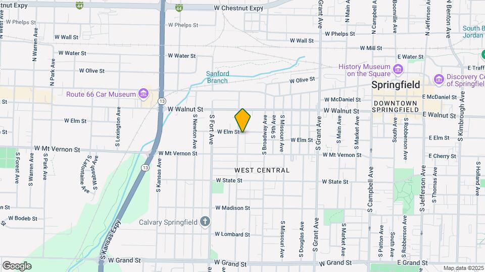 1050 W Elm St Map and Location Details