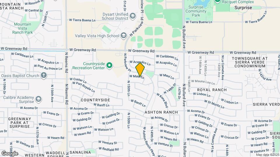 14943 W Maui Ln Map and Location Details