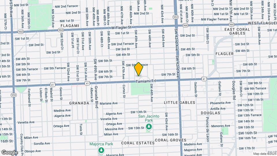 4485 SW 7th St-Unit -4487 Map and Location Details