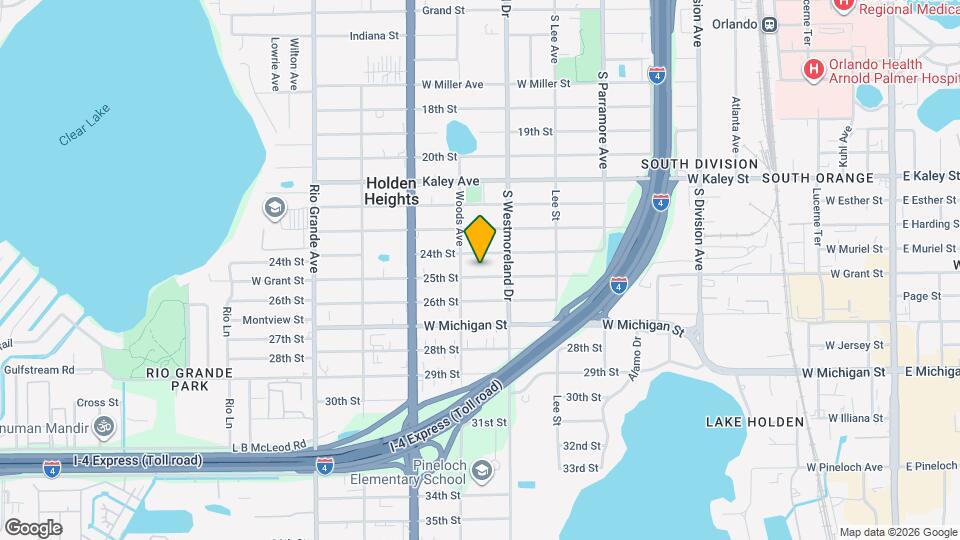 1039 25th St Map and Location Details