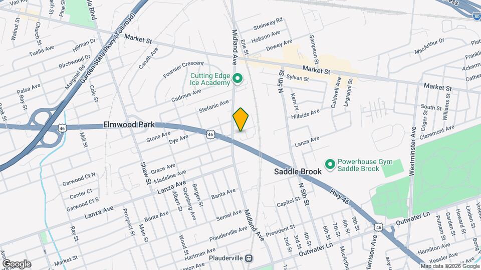 The Grande Saddle Brook Map and Location Details