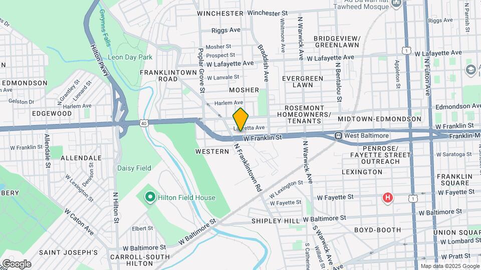 2710 W Franklin St Map and Location Details