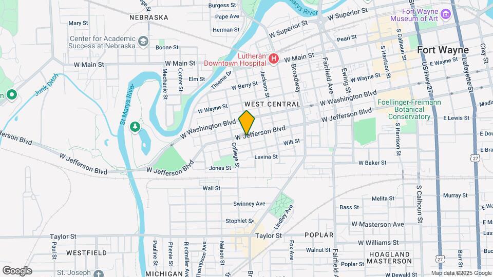 1102 Rockhill St Mapa y Detalles de la Ubicación