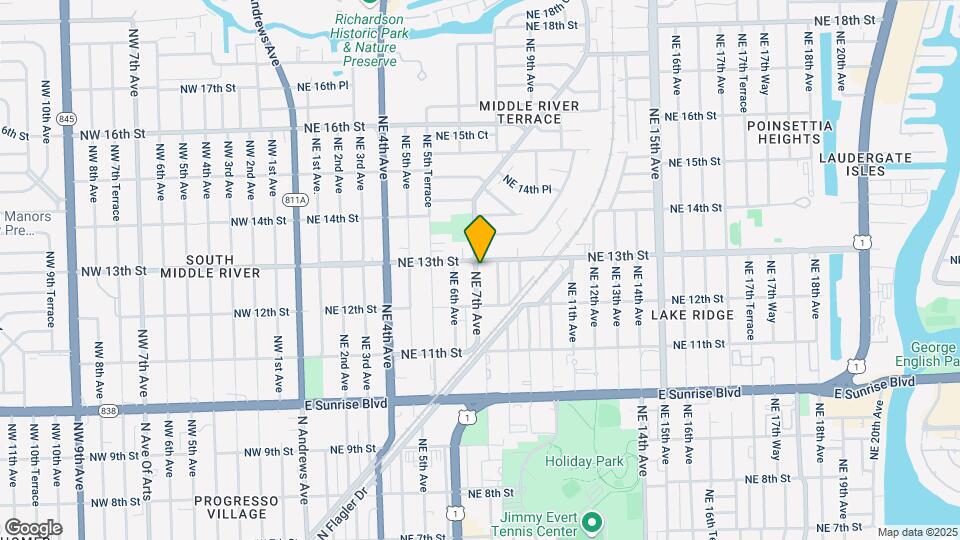 1238 NE 7th Ave Map and Location Details