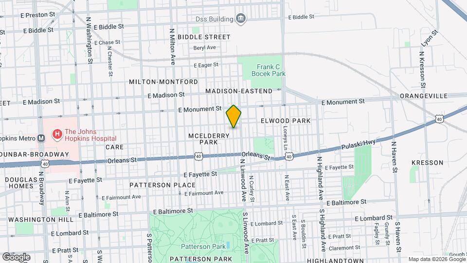 599 N Streeper St Map and Location Details