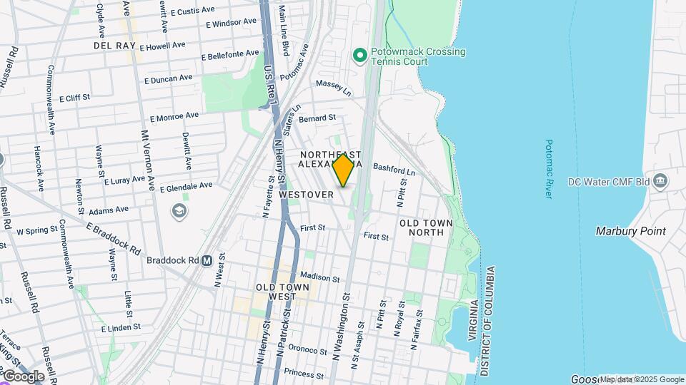 1121 Portner Rd Map and Location Details