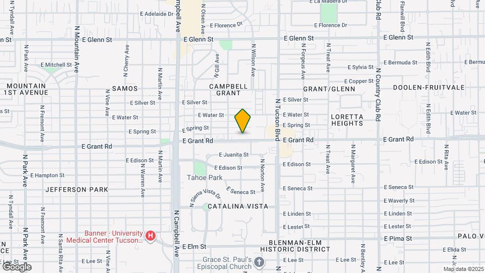 2231 E Grant Rd Mapa y Detalles de la Ubicación