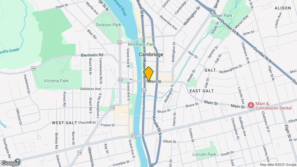 25 Main St Map and Location Details