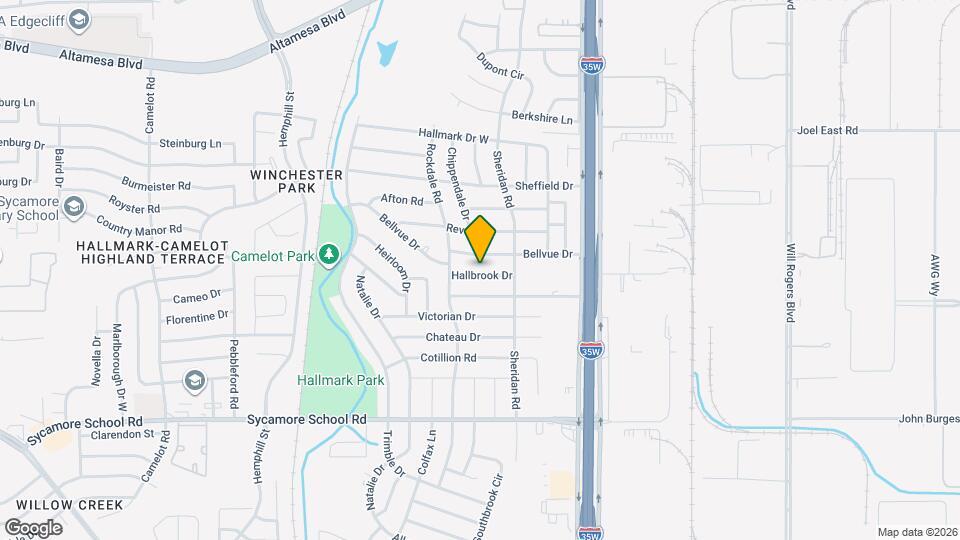 220 Hallbrook Dr Mapa y Detalles de la Ubicación