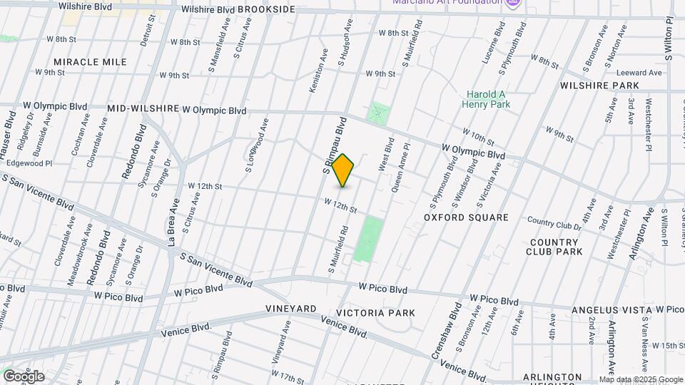 1176-1178 S Mullen Ave Mapa y Detalles de la Ubicación