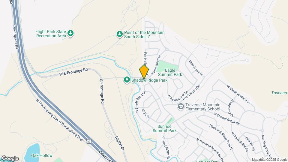 5018 N Shady Bend Ln Map and Location Details