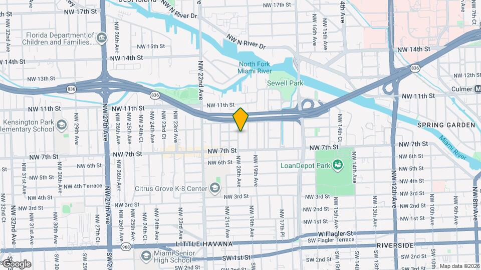 821 NW 20th Ave Map and Location Details