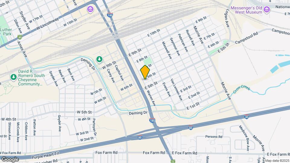 203 E 6th St Map and Location Details