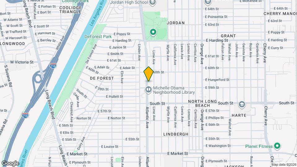 5926 Atlantic Ave, Unit B Map and Location Details
