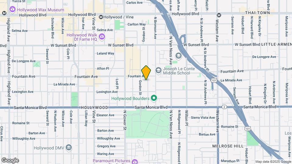 1233 Tamarind Ave Map and Location Details