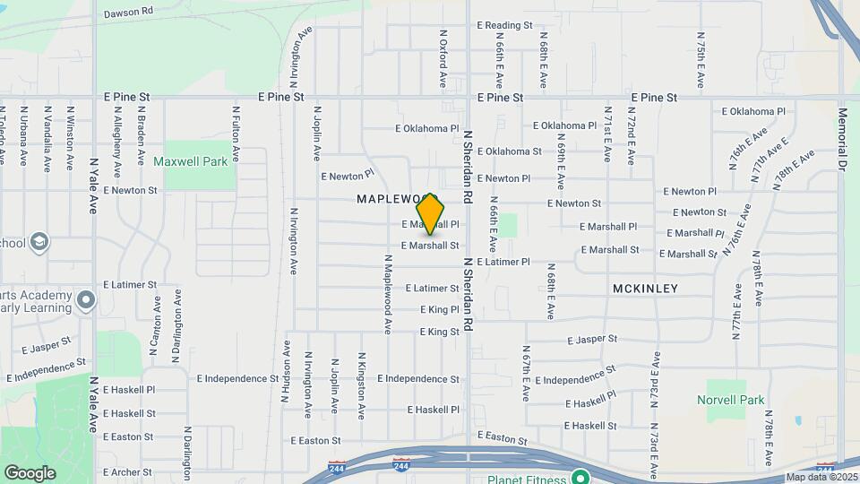 6245 E Marshall St Map and Location Details